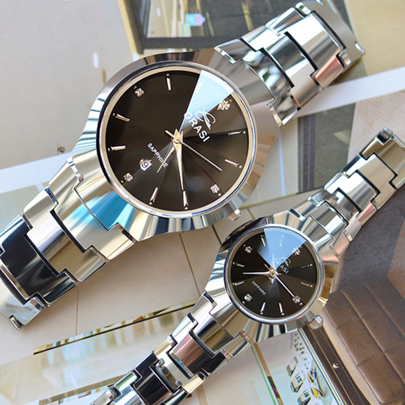 2020新款正品名牌情侣款防水手表 欧力狮国产腕表