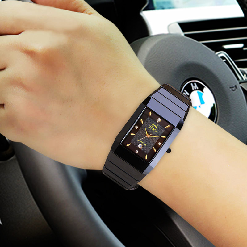 2020新款十大正品名牌长方形石英表 欧力狮国产腕表