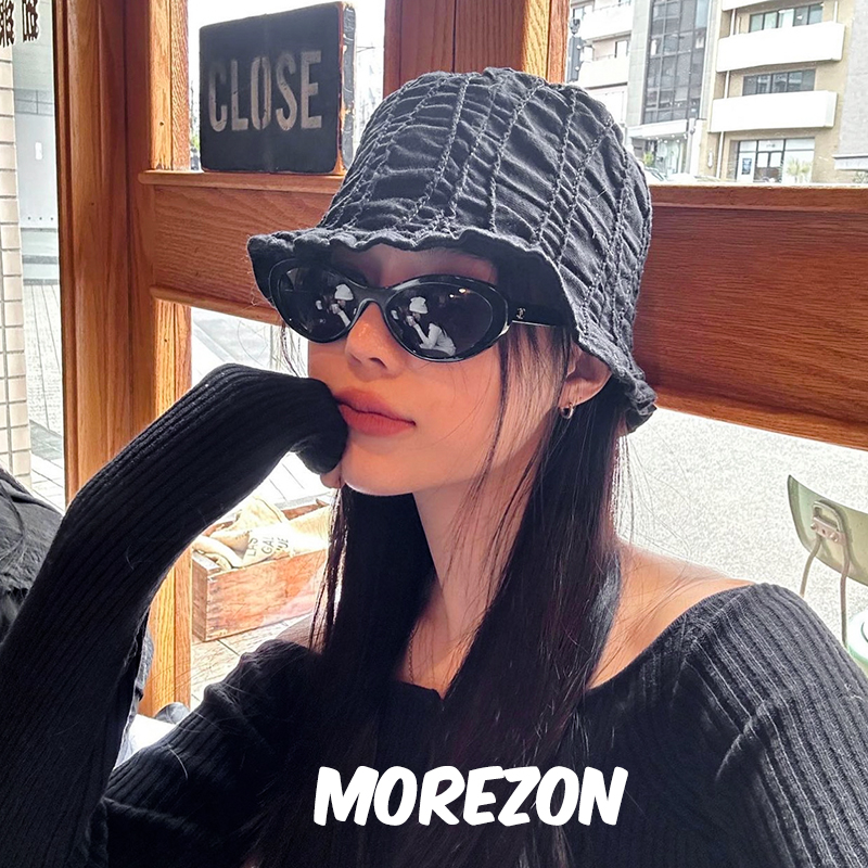 MOREZON【AWESOME NEEDS WAVY LAMPSHADE HAT】JENNIE同款渔夫帽 - 图2