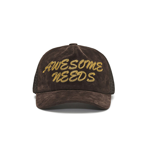 MOREZON【AWESOME NEEDS TRUCKER CAP】26春夏做旧水洗网眼棒球帽 - 图3