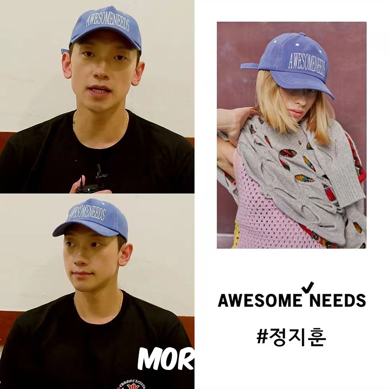 MOREZON【AWESOME ENEEDS SIGNATURE CAP】INS字母刺绣棒球帽潮女 - 图2