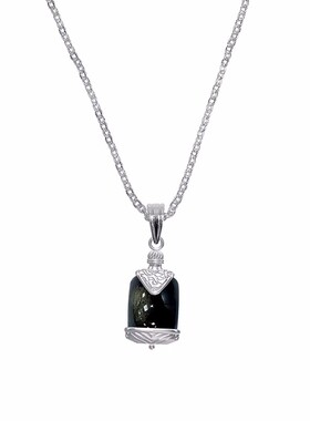 MOREZON【ATELIERSO】26春夏新款潮人时尚个性金水土石香水瓶项链