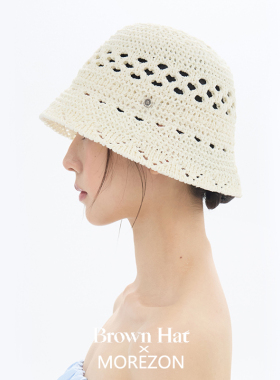 MOREZON【Brown hat Cosette Knitting Hat】26春夏针织渔夫帽子