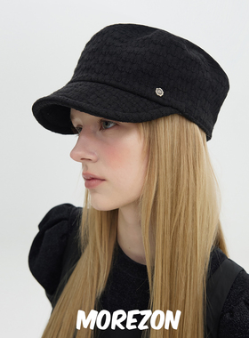 MOREZON【Brown hat Soft Work Cap】春季潮人时尚简约休闲平顶帽