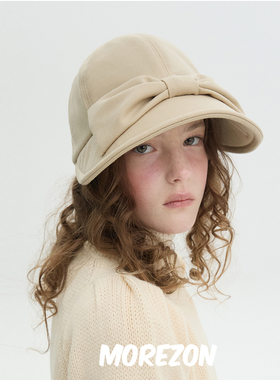 MOREZON【Brown hat Bunny Casquette】秋冬潮人可爱蝴蝶结遮阳帽