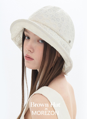 MOREZON【Brown hat Saint Hat】26春夏新款潮人休闲格纹渔夫帽子