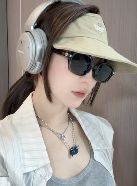 棒球帽防晒遮阳空顶帽男女运动百搭时尚帽子休闲户外夏季可折收纳