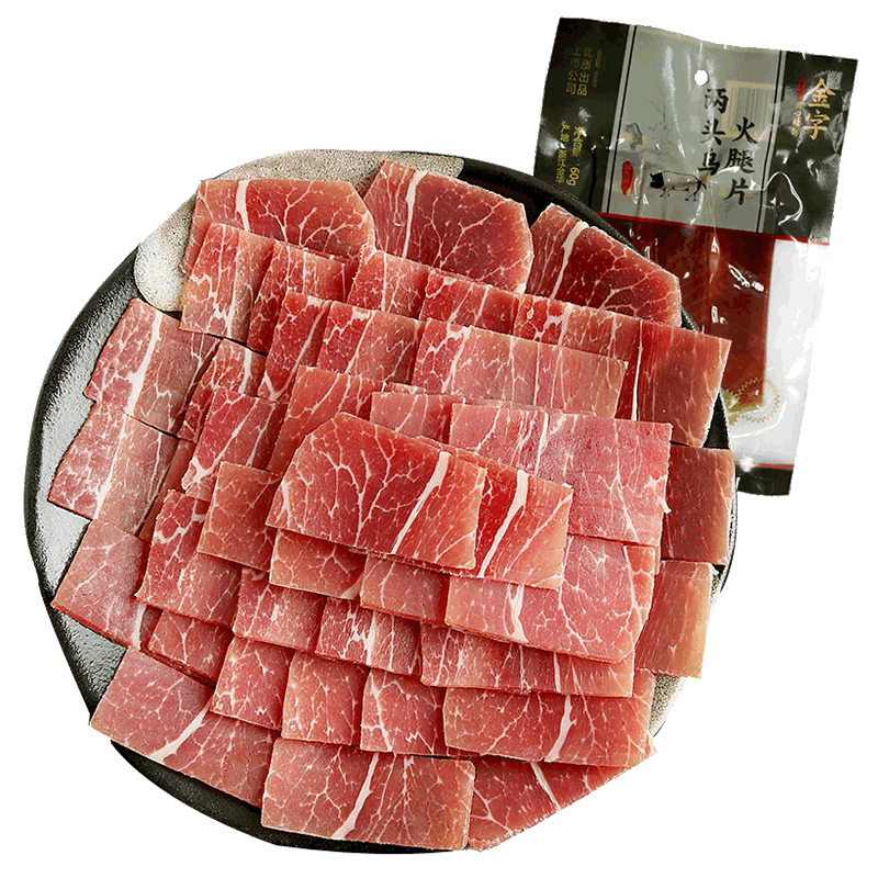 金华金字火腿旗舰店金字 金华两头乌猪肉火腿片60g*6包 火腿切片火腿肉金华特产3