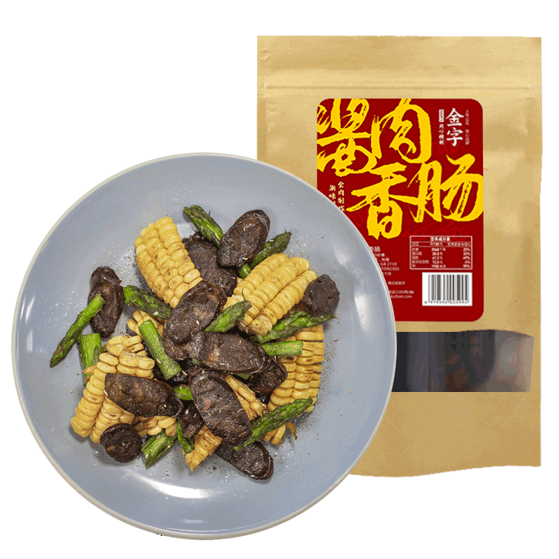 金华金字火腿旗舰店金字香肠酱肉香肠330g 酱香肠腊肠广式腊肠煲仔饭灌肠0