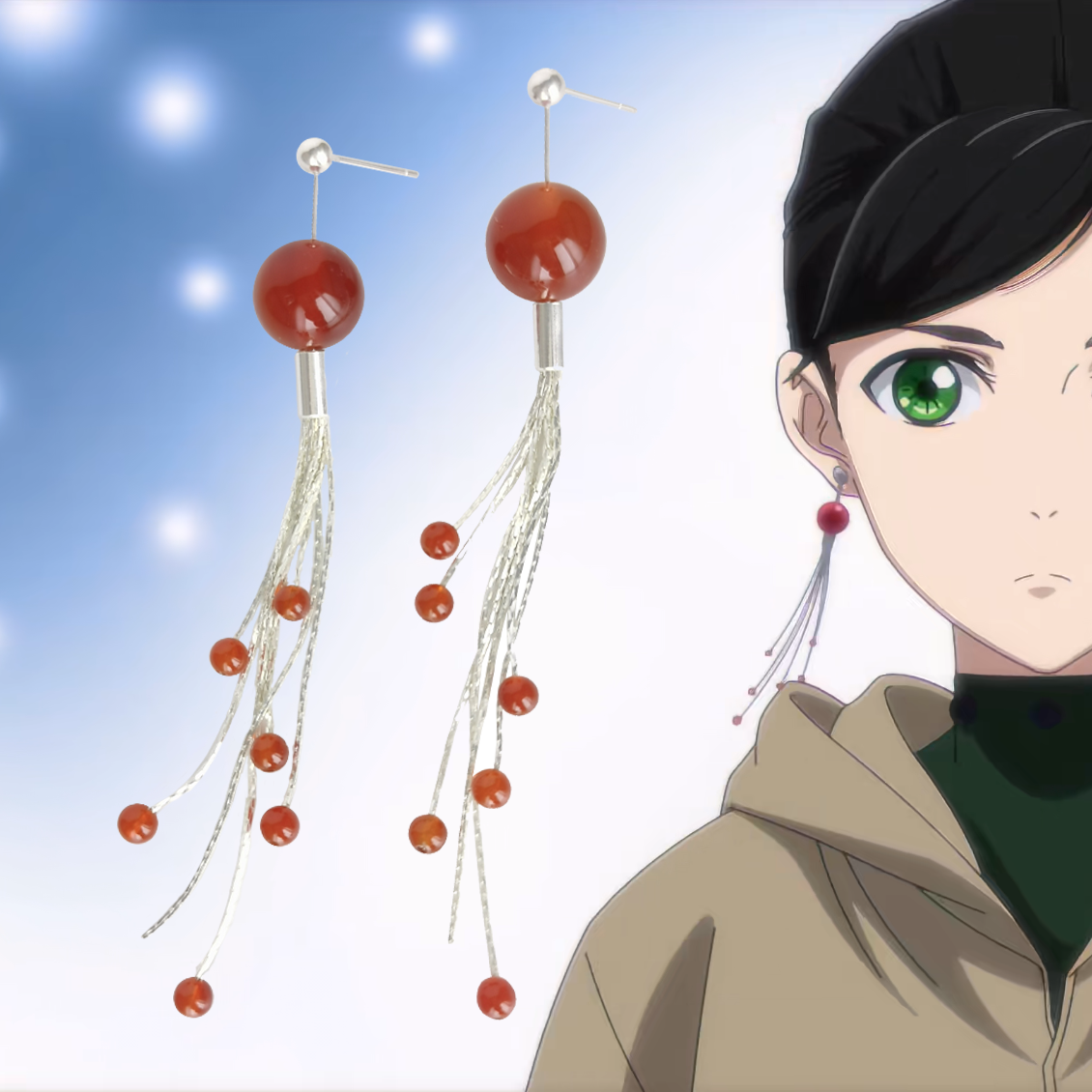 琉白Studio《一人之下》陈朵耳环cosplay动漫超高还原925银玛瑙,淘宝优惠券,粉丝福利购,淘宝优惠卷