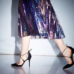 欧美新款交叉绑带高跟鞋