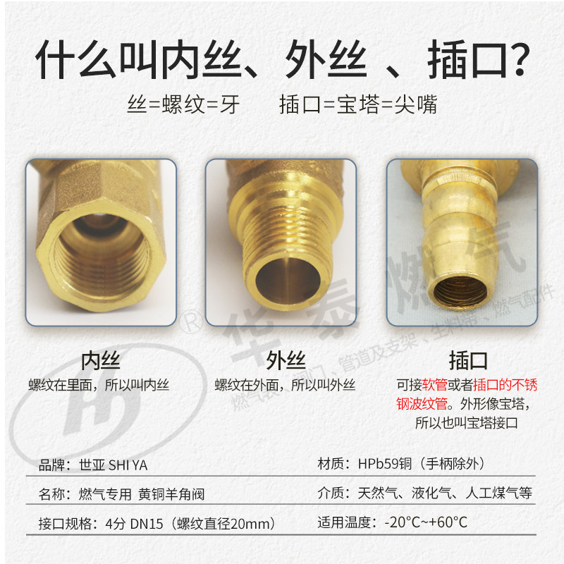 sy世亚4分内丝外牙铜三通开关 天燃气专用DN15软管插螺纹口羊角阀,淘宝优惠券,粉丝福利购,淘宝优惠卷