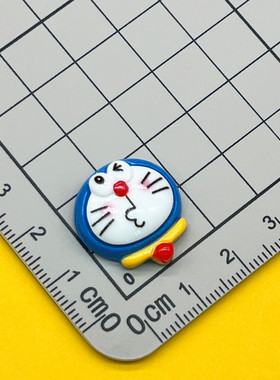 亮面蓝色铃铛表情可爱猫咪发夹发