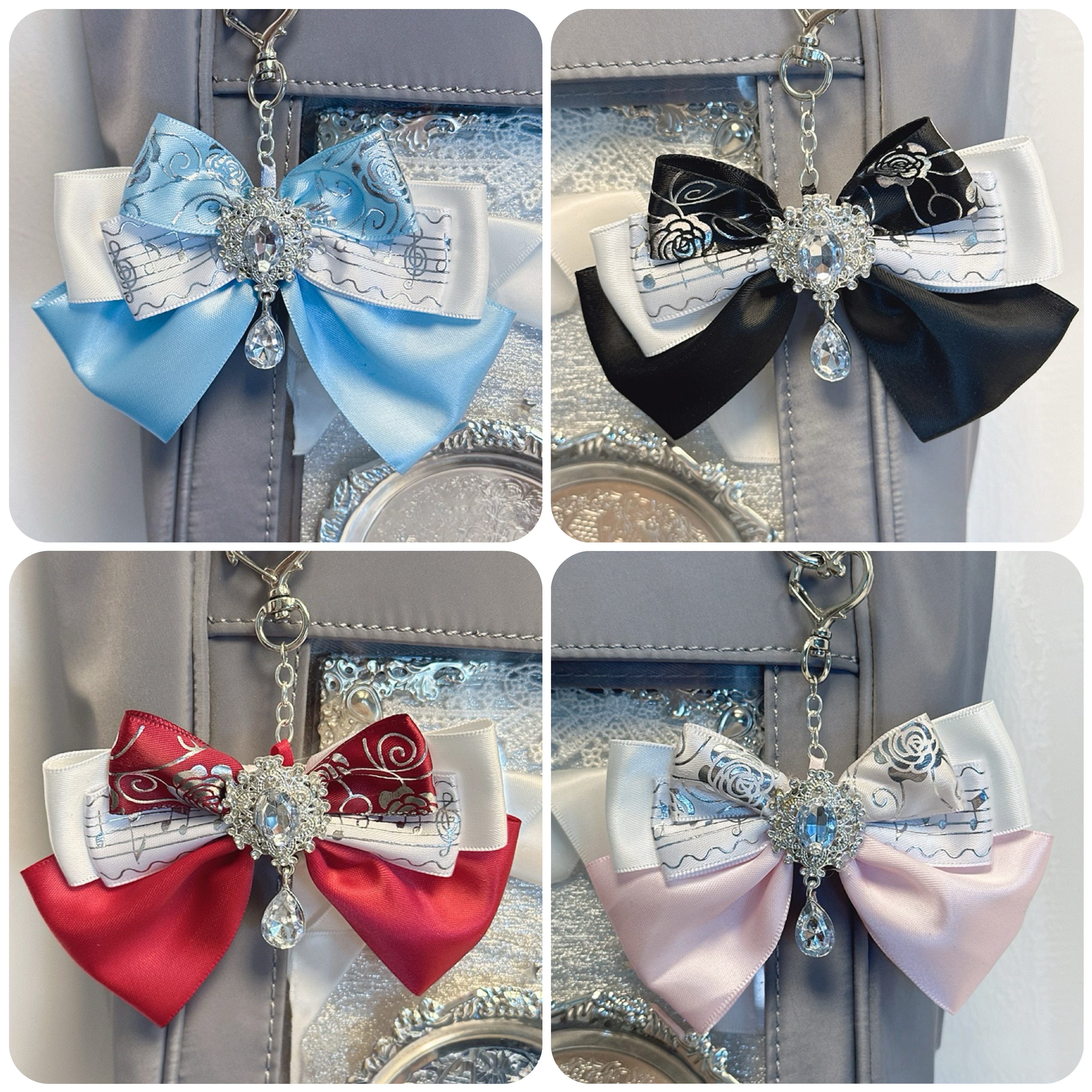 原创丝带痛蝴蝶结挂件百搭丝带胸针别针diy材料包洛丽塔痛包装饰,淘宝优惠券,粉丝福利购,淘宝优惠卷