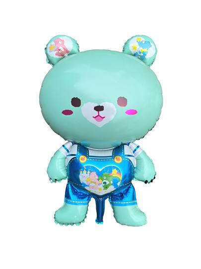 飘空气球立体熊魔法熊卡通动物装饰摆摊铝膜大号会飞儿童氦气不飞