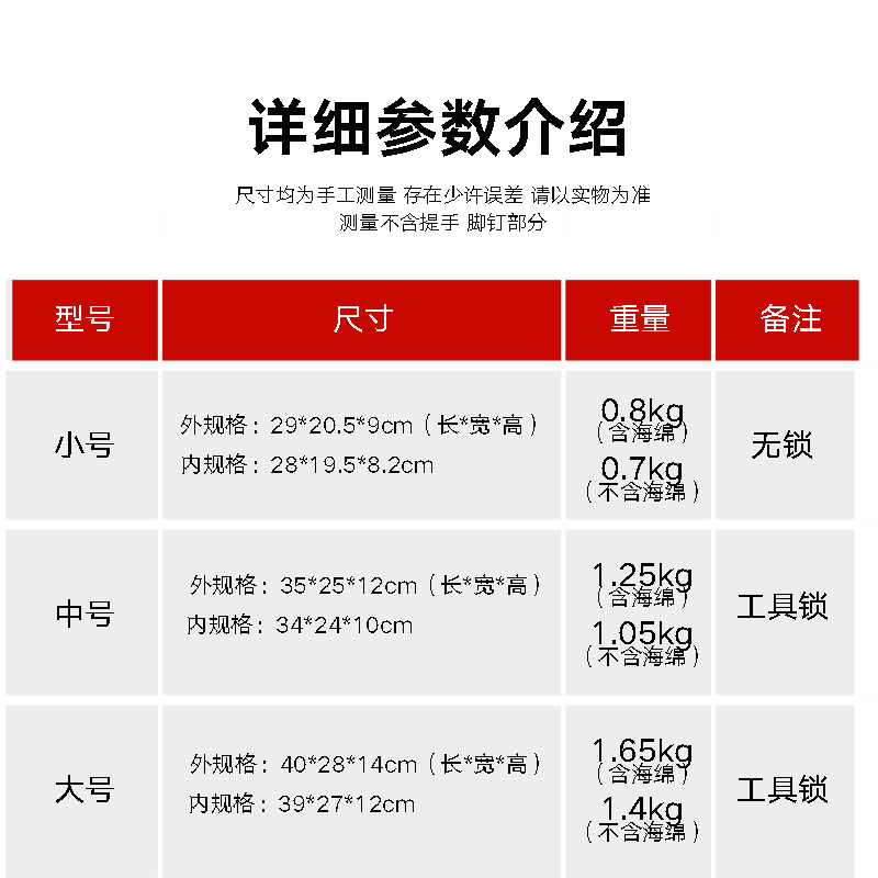 手提家用小声卡工具铝合收纳保险文件五金设备仪器盒玩具金属箱子 - 图0