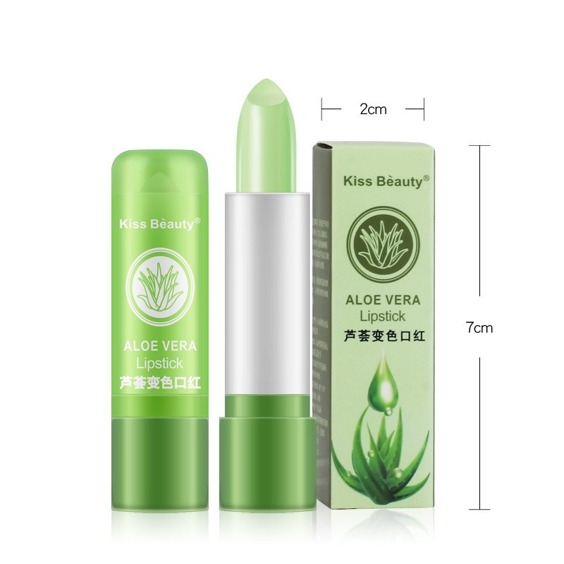 Aloe Vera Lipstick Lip Stick Moisturizing Color Changing唇膏,淘宝优惠券,粉丝福利购,淘宝优惠卷