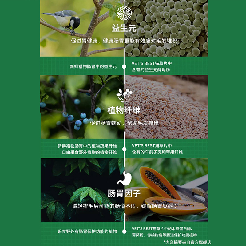 绿十字猫草片猫草化毛球片猫咪化毛排毛球片猫咪专用猫化毛绿十字 - 图3