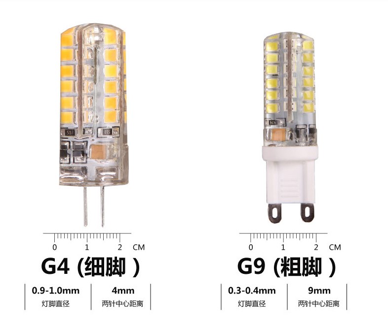 G4灯珠 led插脚小灯泡低压12V节能220V高亮G9水晶吊灯照明光源-图3