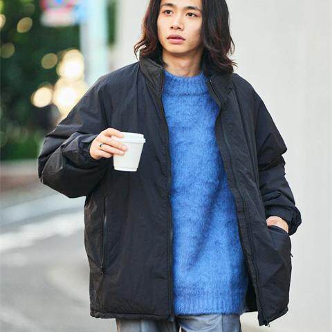 日潮FREAKS store mmw尼龙复古军事level7廓形立领保暖男棉服夹克 - 图1