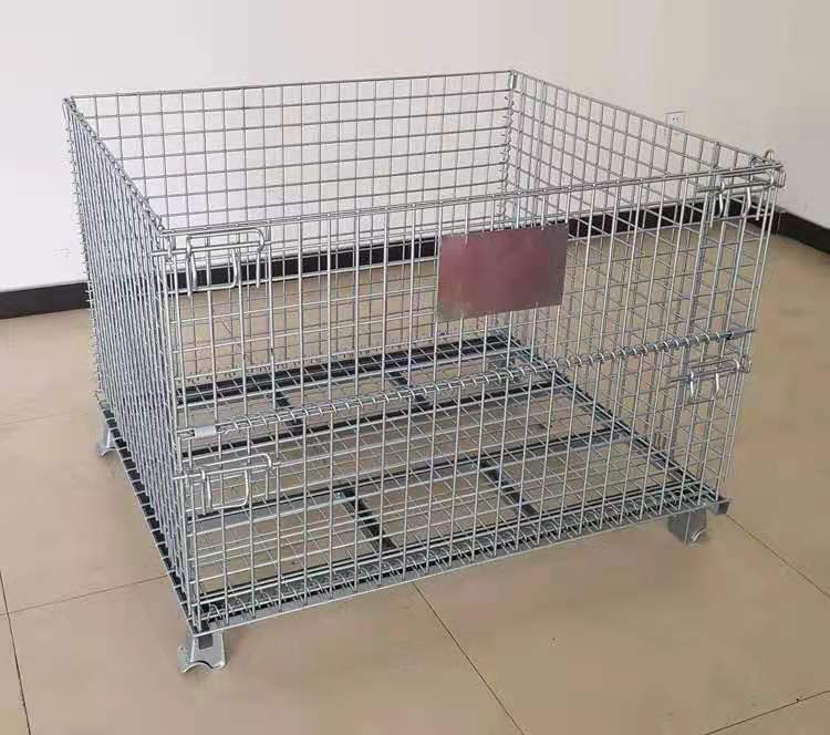 仓储笼折叠仓储笼铁框周转笼铁筐笼子仓库笼钢丝笼蝴蝶笼金属铁笼_虎窝淘
