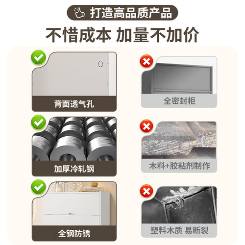 家用钢制鞋柜门口落地多层入户玄关大容量翻开门收纳金属防尘鞋架 - 图1
