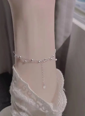 S925纯银双层五角星手链女款轻奢