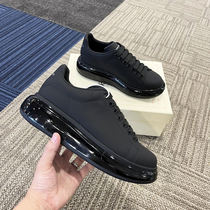 Custom made small white shoes men and women lovers leather breathable air cushion bottom casual shoes can come to consult