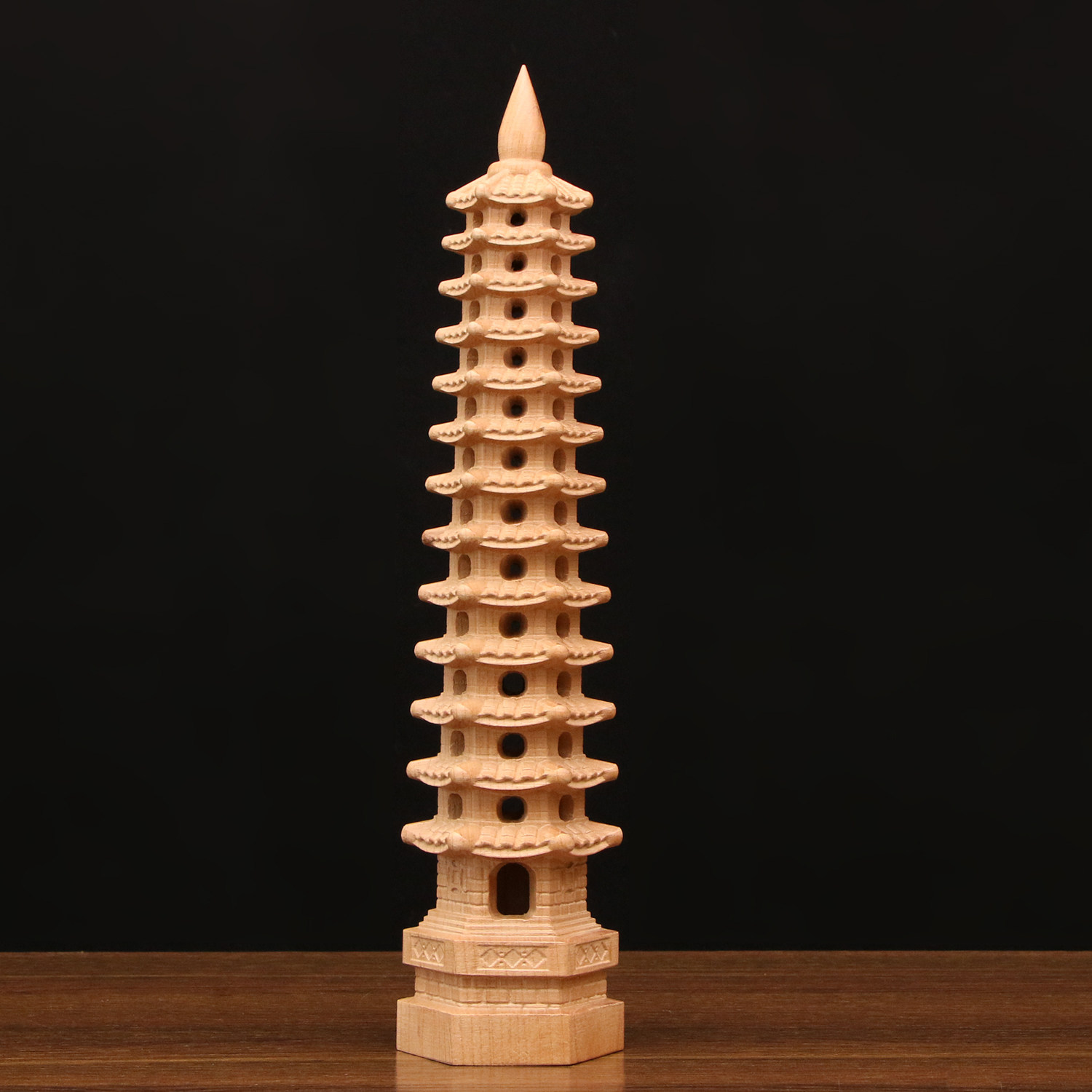桃木文昌塔摆件实木雕刻工艺品学生书桌摆放整木塔镂空书房塔摆件,淘宝优惠券,粉丝福利购,淘宝优惠卷