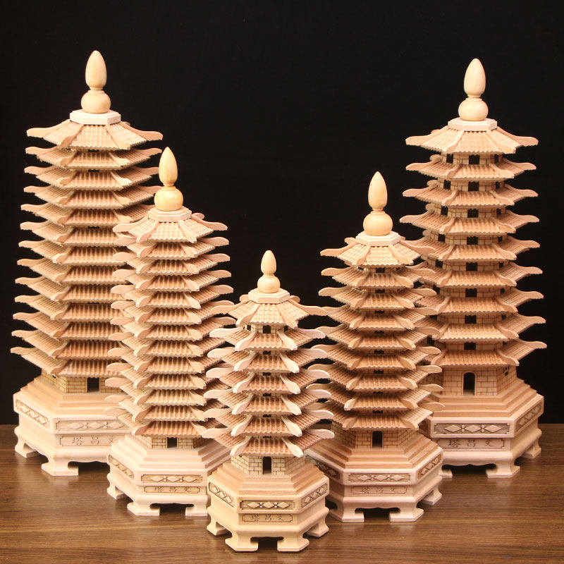 桃木文昌塔摆件七层13层无漆原木九层十三层孩子书房书桌卧室摆放,淘宝优惠券,粉丝福利购,淘宝优惠卷