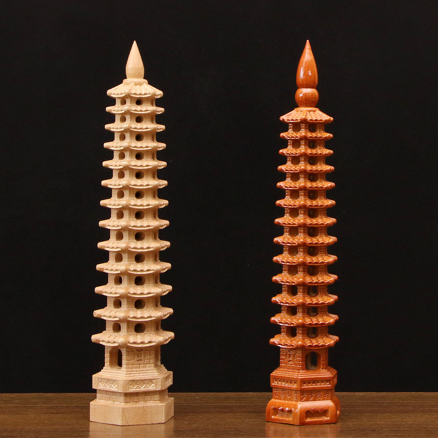 桃木文昌塔摆件实木雕刻工艺品学生书桌摆放整木塔镂空书房塔摆件,淘宝优惠券,粉丝福利购,淘宝优惠卷