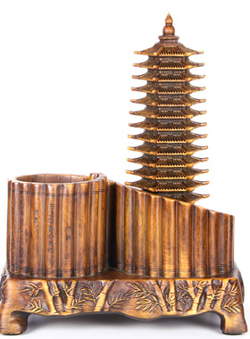 13层大号文昌塔笔筒书桌摆件