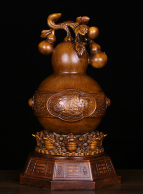 树脂中式客厅摆件工艺品八卦葫芦