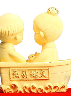 绒沙金工艺礼品装饰风雨同舟礼物