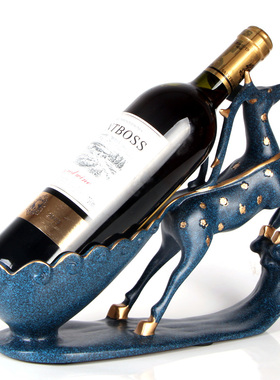 创意动物家居客厅乔迁酒柜装饰品