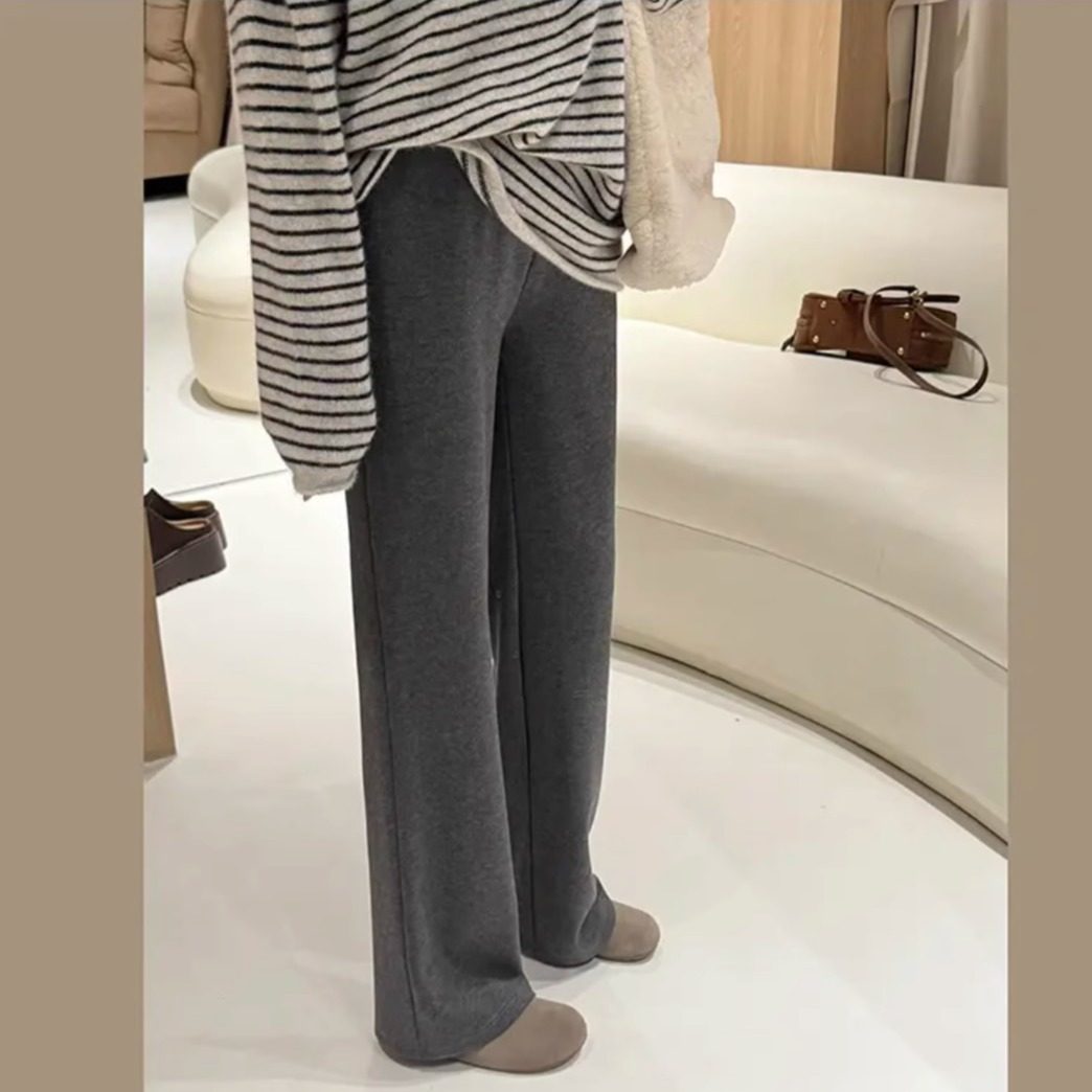 孕妇裤子秋冬季托腹打底裤加绒加厚羊绒阔腿裤软软糯糯垂感休闲裤,淘宝优惠券,粉丝福利购,淘宝优惠卷