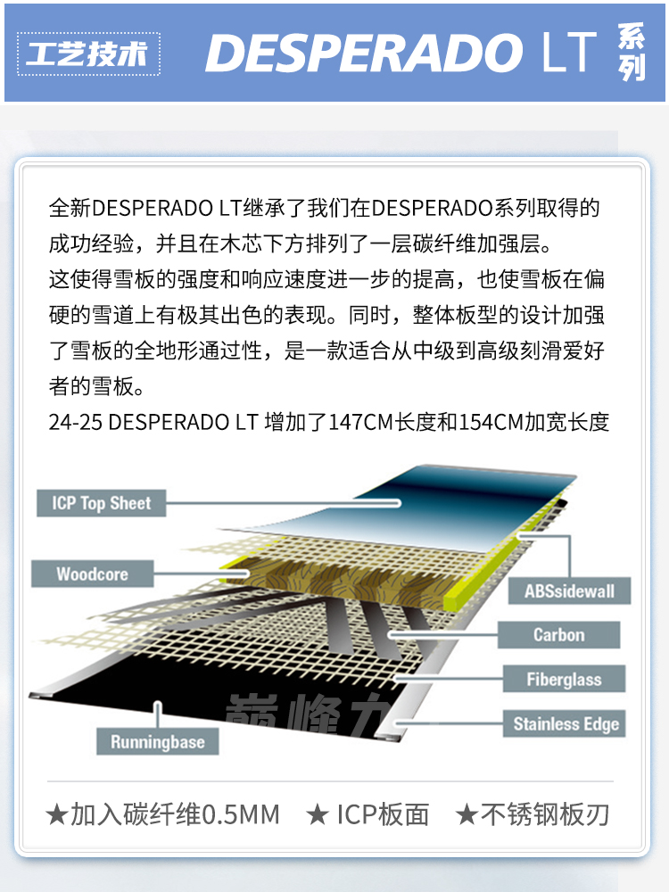 日本Gray小树滑雪板DESPRADO LT 2425款一顺八字刻滑板经典款单板 - 图2