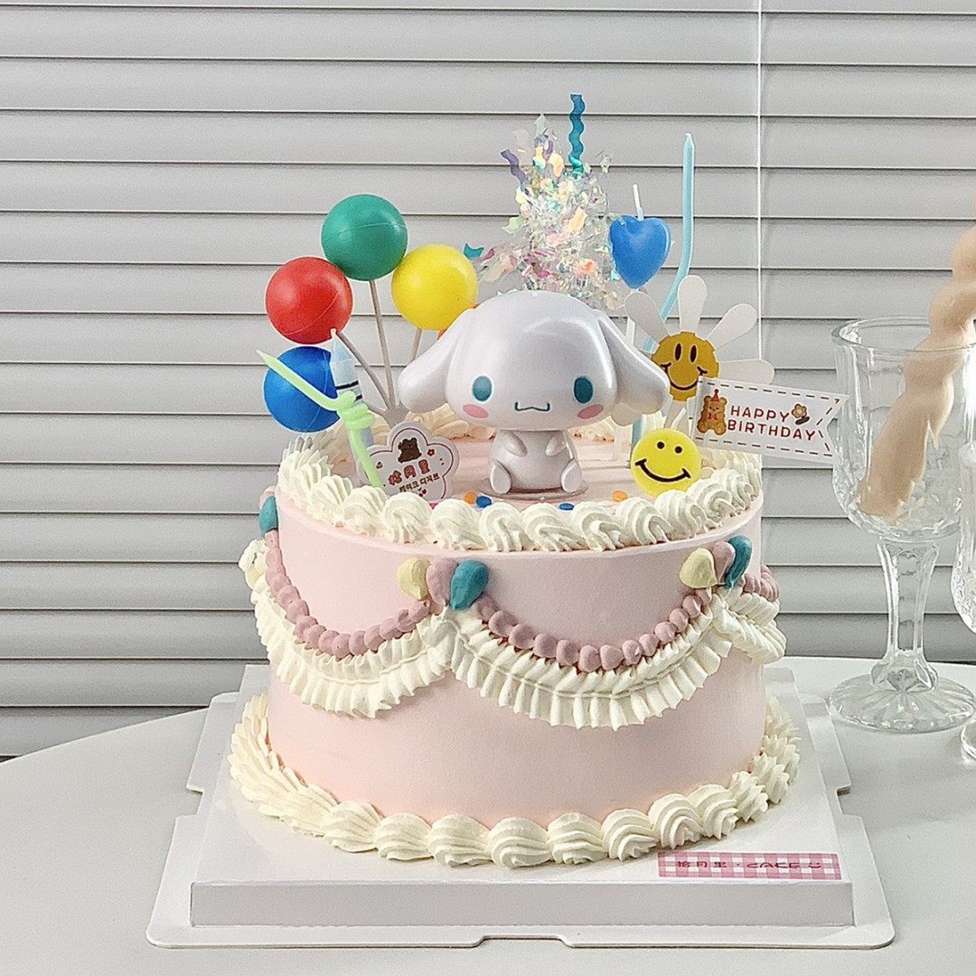 玉桂狗大耳狗生日蛋糕装饰摆件可爱公仔儿童女孩生日插牌插件配件,淘宝优惠券,粉丝福利购,淘宝优惠卷