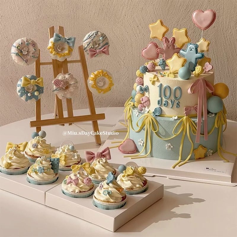 网红烘焙蛋糕装饰兔熊切模云朵星星爱心巧克力硅胶模具软胶插件f,淘宝优惠券,粉丝福利购,淘宝优惠卷