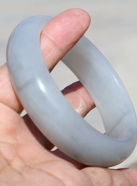 新疆和田玉烟紫青花手镯