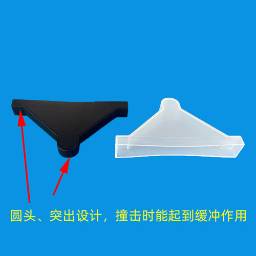 100个3/4/5/6/8/10钢化玻璃护角 淋浴房镜子画框瓷砖塑胶防撞包角 - 图1