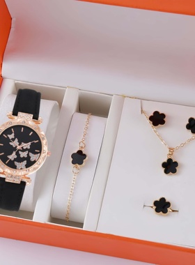 简约ins时尚四叶草项链小众个性锁骨链女朋友情人节礼物爆款国风