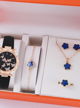 简约ins四叶草项链甜美时尚锁骨链女朋友春节情人节礼物网红国风