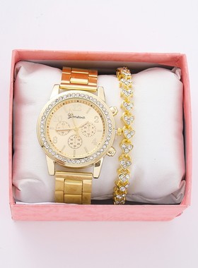 轻奢镶钻满天星手镯礼盒装圣诞情人节送女友礼物ins奢华满钻手链