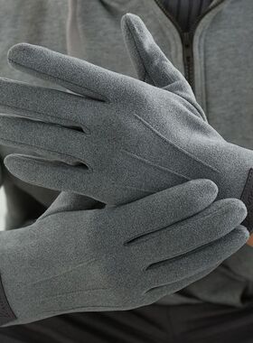手套男冬季德绒保暖加绒加厚骑行秋冬防风触屏防寒钓鱼电动车防冻