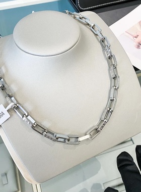 大气方形竹节男女项链