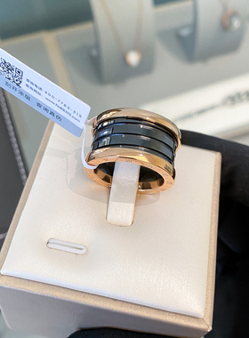 CELIE KALIRA个性宽版黑陶瓷男女生指环小众轻奢百搭情侣戒指