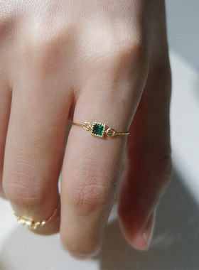 UNELGE女包金镀金简约百搭戒指