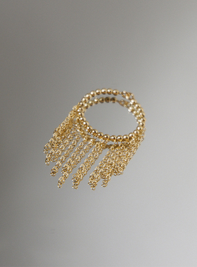 UNELGE14k包金原创设计小众戒指