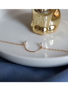 原创设计风百搭日常包金珍珠手链